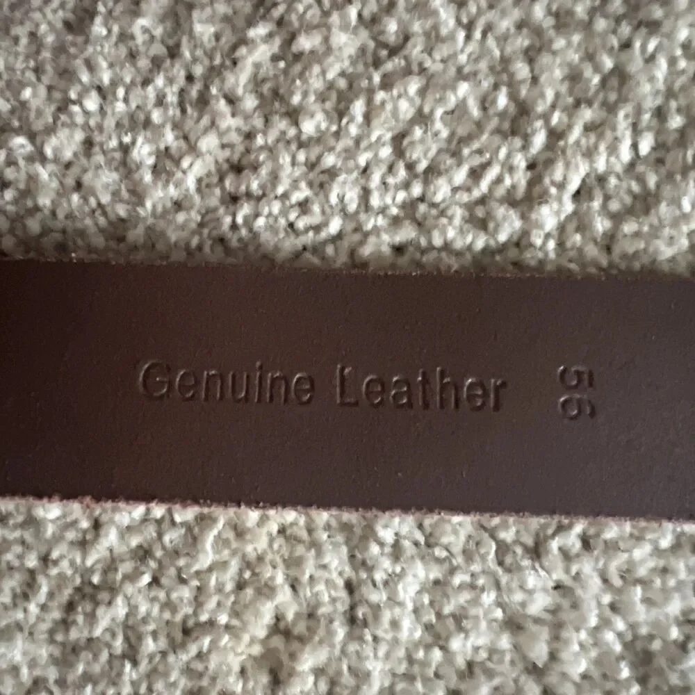 Timberland Dark Brown Genuine Leather Belt - Men's Size 56